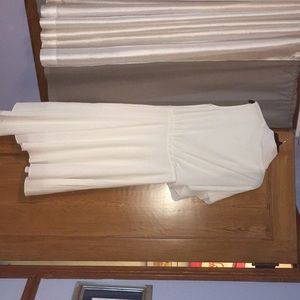 White midi dress.